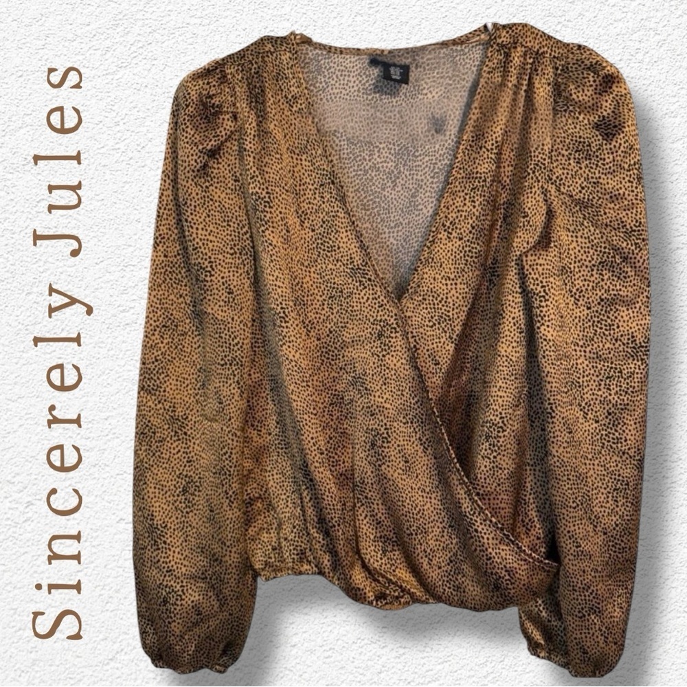 🌺SINCERELY JULES LEOPARD PRINT BLOUSE